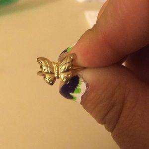 Butterfly ring, 12k 1g gold